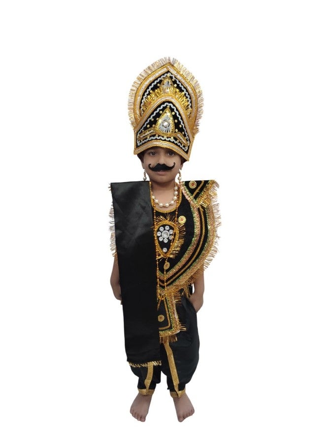 BookMyCostume Ravana Lankesh Evil Ramayana Ramlila Kids & Adults Fancy Dress Costume without Sword 7-8 years - Image 1